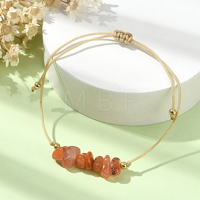 12Pcs 12 Style Natural & Synthetic Mixed Gemstone Chips Braided Bead Bracelets Set BJEW-JB09851-1