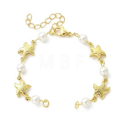 4Pcs 4 Styles Ocean Sea Animals 304 Stainless Steel Link Chain Bracelet Making AJEW-JB01627-1