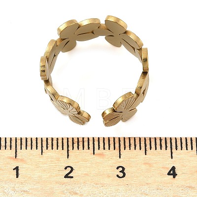 304 Stainless Steel Adjustable Open Cuff Rings for Women LS-RJEW-U060-03A-G-1