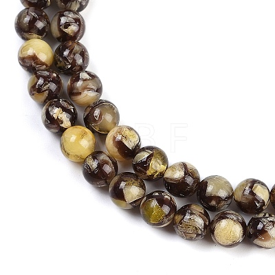 Sythetic Amber Beads Strands G-M199-02E-1