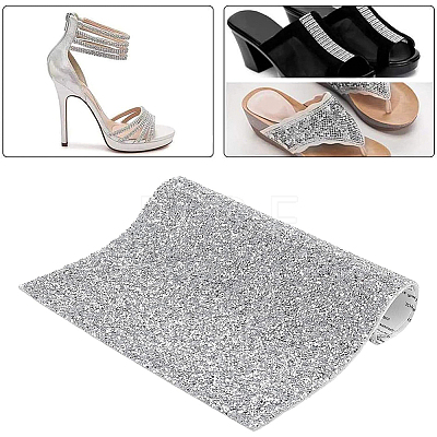 Glitter Resin Hotfix Rhinestone(Adhesive On The Back) DIY-WH0166-23B-1