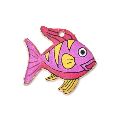 Alloy Enamel Pendants FIND-H047-02KCG-01-1
