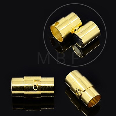 Brass Locking Tube Magnetic Clasps KK-Q089-M-1