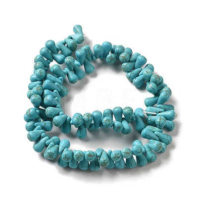 Synthetic Turquoise Dyed Beads Strands G-E594-08-1