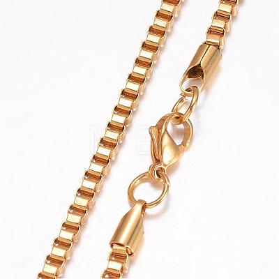 304 Stainless Steel Necklace MAK-K062-08G-1