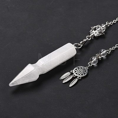 Natural Quartz Crystal Pointed Dowsing Pendulums G-I322-01P-06-1