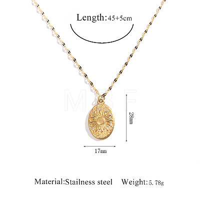 304 Stainless Steel Pendant Necklaces WGFEF8E-10-1