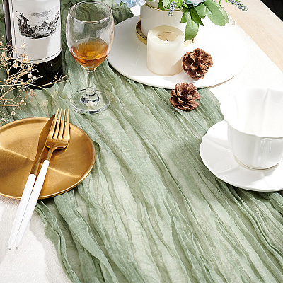 Polyester Cheesecloth Table Runners AJEW-WH0043-26A-1