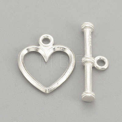 925 Sterling Silver Toggle Clasps STER-S002-61-1