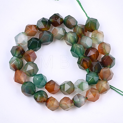 Natural Agate Beads Strands X-G-T121-08C-1