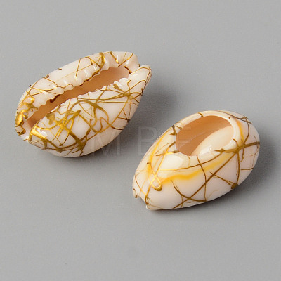 Natural Cowrie Shell Beads SSHEL-N0232-08E-1