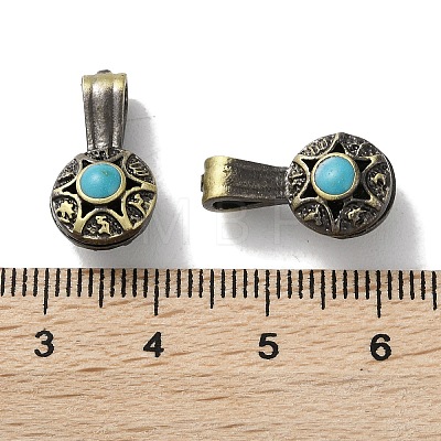 Brass Enamel Pendants KK-M284-15AB-1