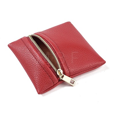 Imitation Leather Jewelry Storage Zipper Bags ABAG-G016-01A-1