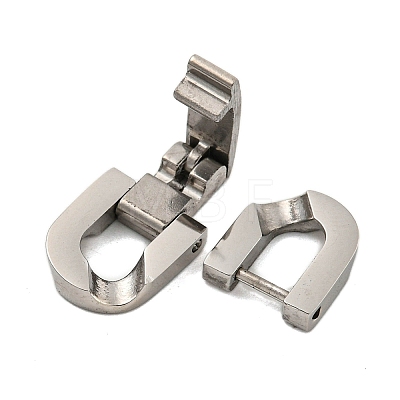 304 Stainless Steel Fold Over Clasps STAS-B029-05B-1-1