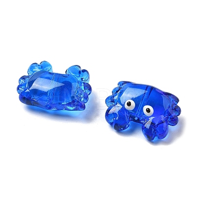 Transparent Glass Enamel Beads LAMP-V001-08D-1