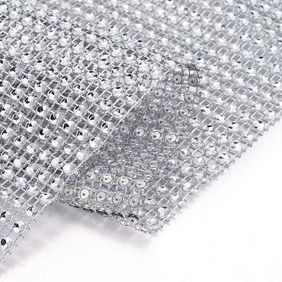 24 Rows Plastic Diamond Mesh Wrap Roll DIY-L049-05K-1
