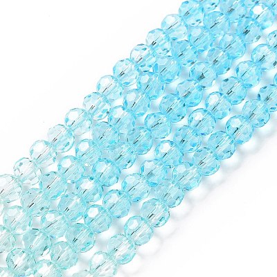 Transparent Glass Beads Strands GLAA-L045-02A-03-1