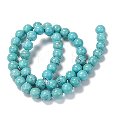 Natural Magnesite Beads Strands G-L555-02-8mm-A-1