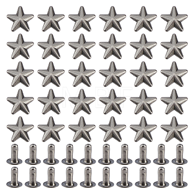 200 Bags Zinc Alloy Decorative Rivets FIND-FH0017-89-1