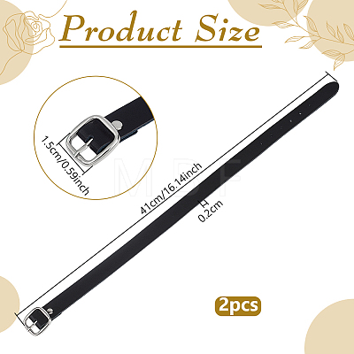 Adjustable Leather Chain Belts AJEW-WH0696-727-1