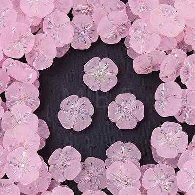Frosted Transparent Acrylic Beads X1-OACR-P029-19B-05-1
