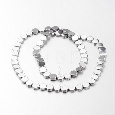 Electroplate Non-magnetic Synthetic Hematite Bead Strands G-F300-59-01-1