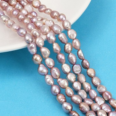 Natural Cultured Freshwater Pearl Beads Strands PEAR-P064-20H-03E-1