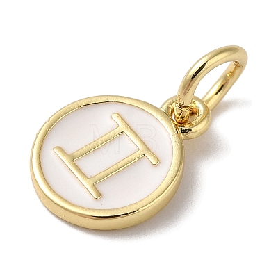 Real 18K Gold Plated Brass Enamel Charms KK-L216-001G-I02-1