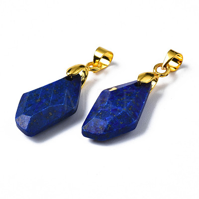 Natural Lapis Lazuli Pendants G-Q998-008A-1