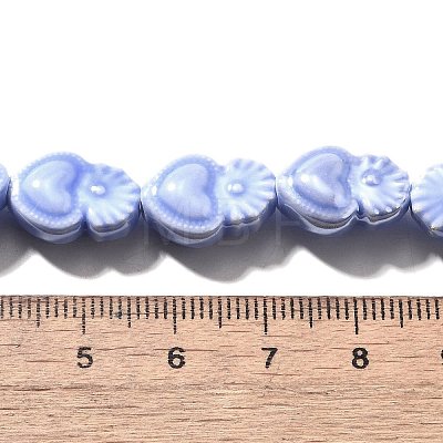 Handmade Porcelain Beads Strands PORC-I028-01G-1