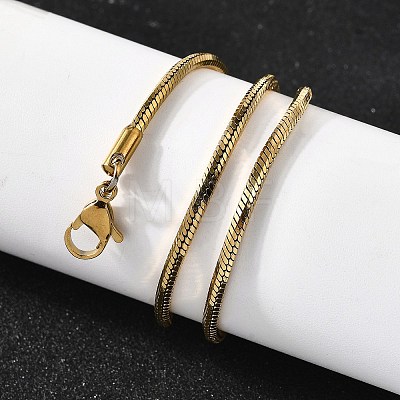 2MM 304 Stainless Steel Snake Chain Necklaces for Women Men LS-STAS-V011-04D-G-1