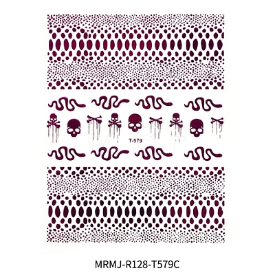 Nail Art Stickers Decals MRMJ-R128-T579C-1