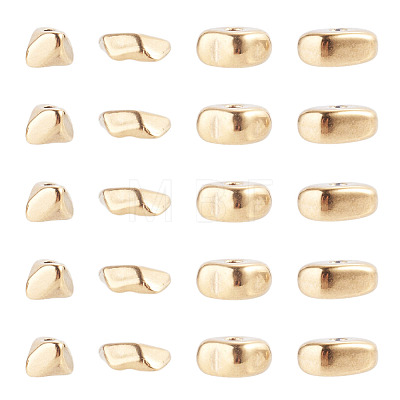 20Pcs 4 Styles 304 Stainless Steel Beads STAS-TA0006-40-1