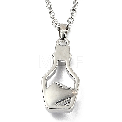 Alloy Resin Pendant Necklaces NJEW-B0003-01P-1