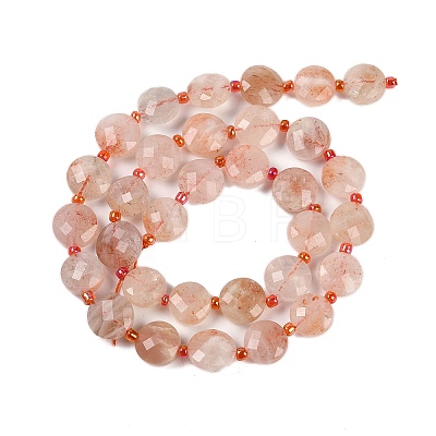 Natural Sunstone Beads Strands G-B094-A20-01-1