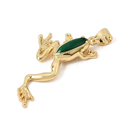 Brass Enamel Pendants KK-CBAA41C-11G-1