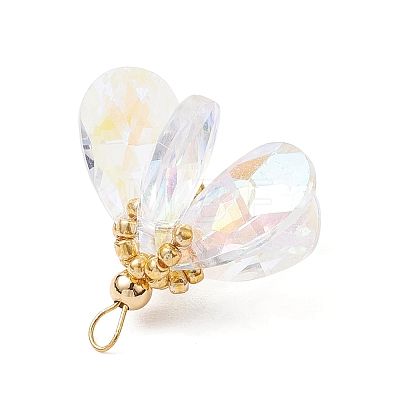 Glass Pendants PALLOY-MZ00741-01-1
