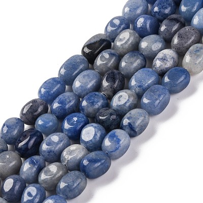 Natural Blue Aventurine Beads Strands G-G146-A23-01-1