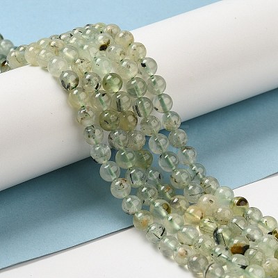 Natural Prehnite Beads Strands LS-G-S333-6mm-032-1