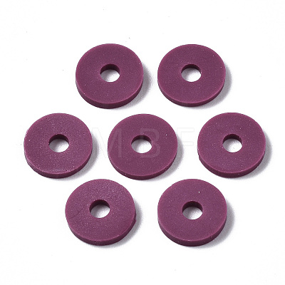 Eco-Friendly Handmade Polymer Clay Beads CLAY-R067-8.0mm-B05-1
