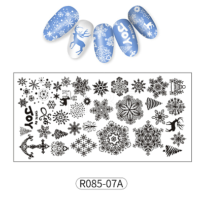 Stainless Nail Art Stamping Plates MRMJ-R085-07A-1