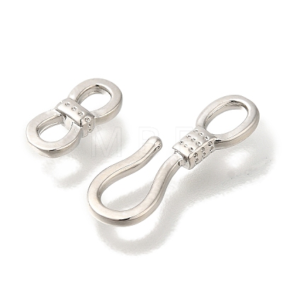 Brass Hook and S-Hook Clasps KK-K389-100P-1