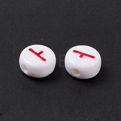 Opaque Acrylic Beads SACR-E008-01A-1