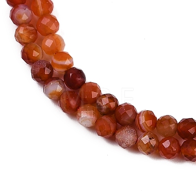 Natural Banded Agate Beads Strands G-P553-G09-02-1