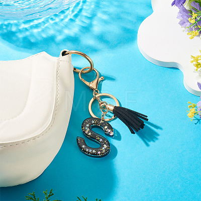 1Pc Resin Letter Keychains KEYC-TADJ0001-09S-1