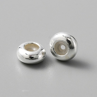 925 Sterling Silver Spacer Beads STER-WH0008-06A-S-1