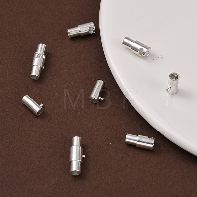 Brass Locking Tube Magnetic Clasps MC079-S-1