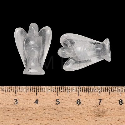 Natural Quartz Crystal Gemstone Carved Angle Figurines GG-CBA8396-A19-1