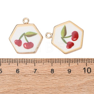 Printed Brass Pendants KK-B175-01G-02-1