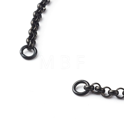Handmade 304 Stainless Steel Rolo Chain Bracelets Making Accessories AJEW-JB01026-02-1